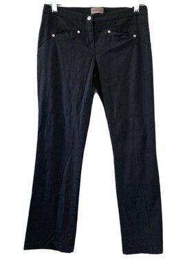 Versace Classic Pants Womens Size 30 Black Trousers